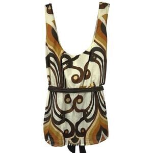 Pink Collection Retro Print Tank Top Y2K Boho Sleeveless Women 2X